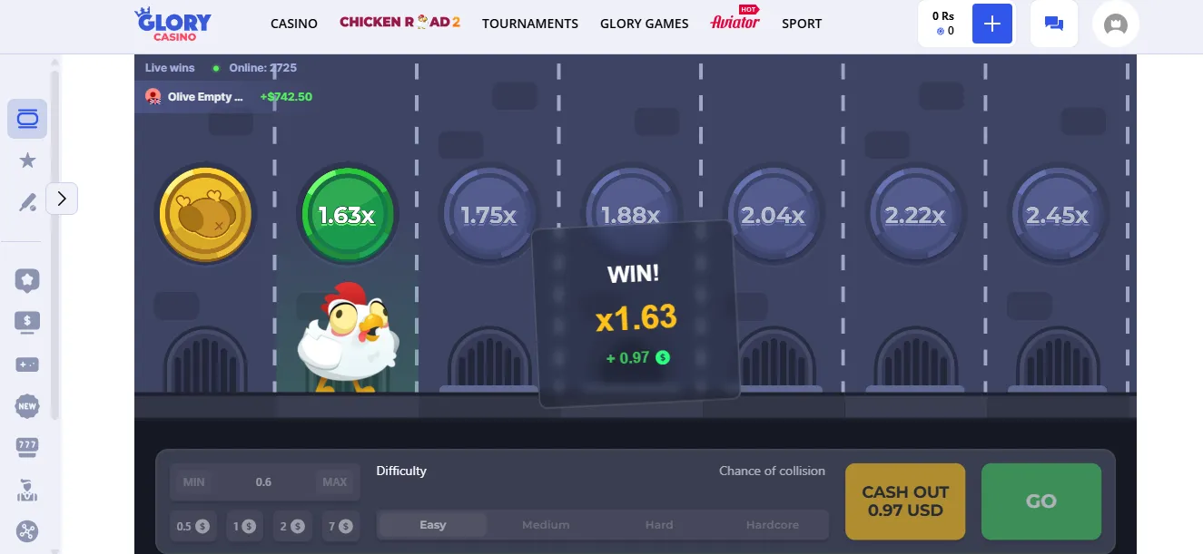 Glory Casino Chicken Road bonuses and promotions - explore all available offers Glory Casino Chicken Road bonuses and promotions